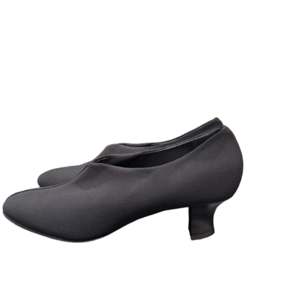 Thierry Rabotin Black Low Heel Pumps